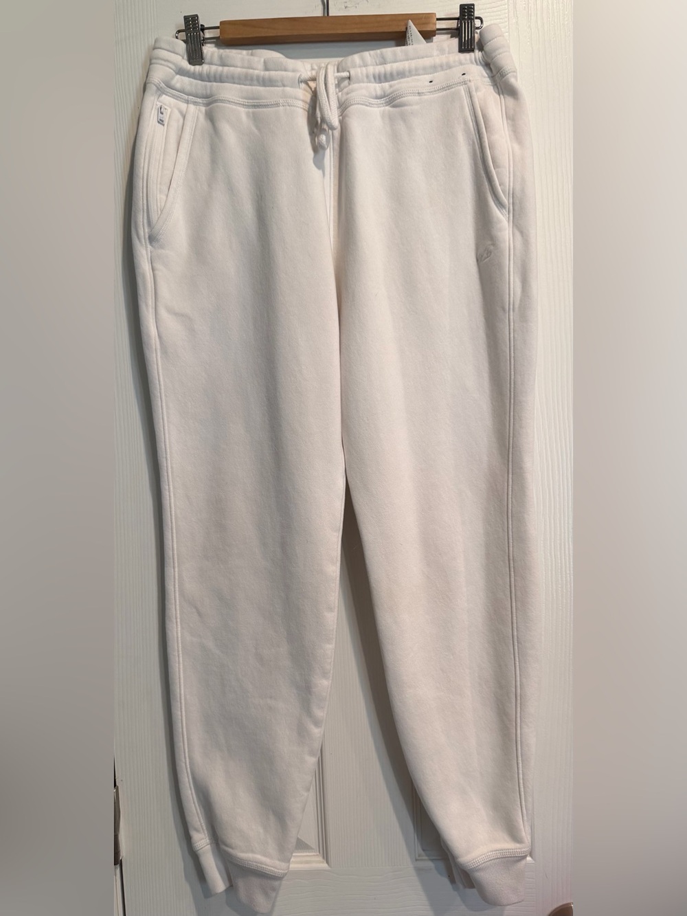 Hollister white  Sweatpants with Logo Tag